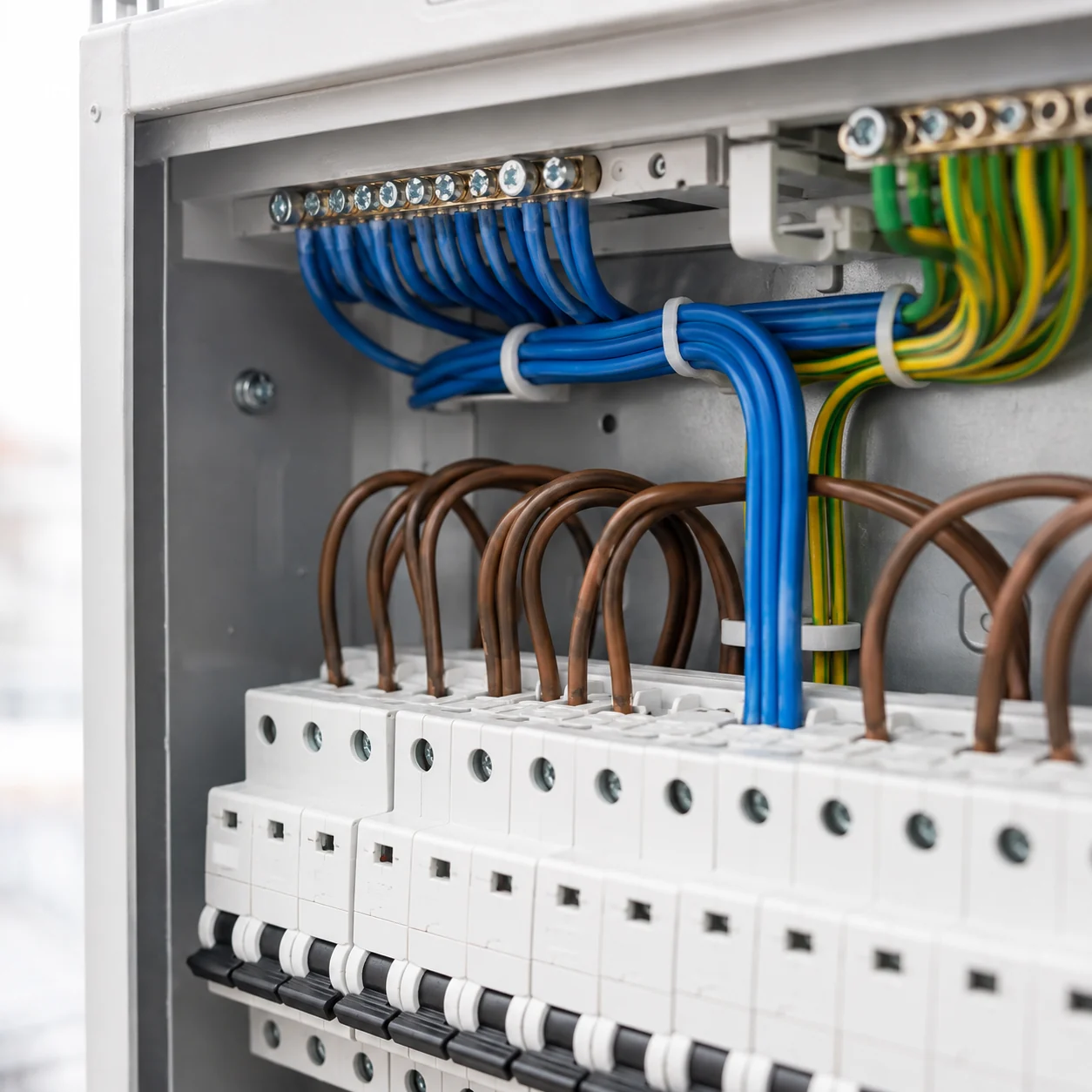 Illustration of a modern consumer unit