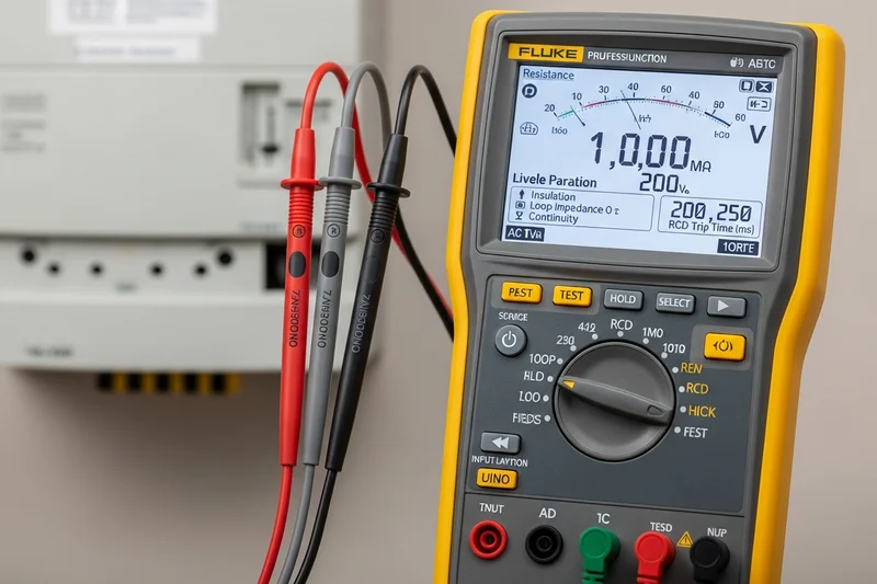 Electrician carrying out EICR inspection in South Wales property